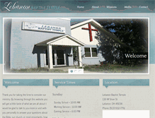 Tablet Screenshot of lebanonbaptisttemple.com